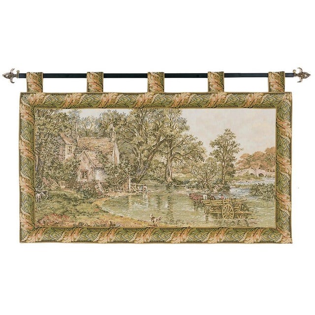 This beautiful tapestry is woven on a jacquard loom by skilled weavers, keeping alive the centuries old tradition of...