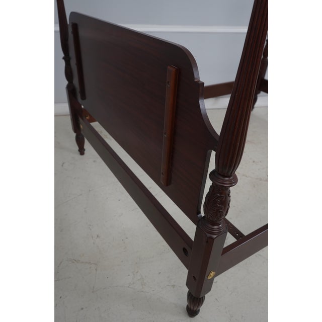Councill Craftsmen Mahogany Queen Size Poster Bed For Sale - Image 15 of 16