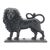 English Victorian Cast Iron Lion Doorstop, 1850-1900 For Sale
