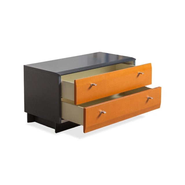 Wooden Bed and Nightstand from Lübke, Set of 2 For Sale - Image 5 of 18