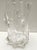 Transparent Mugnoni Murano Glass Vase attributed to Ercole Barovier, Italy, 1940s For Sale - Image 7 of 9