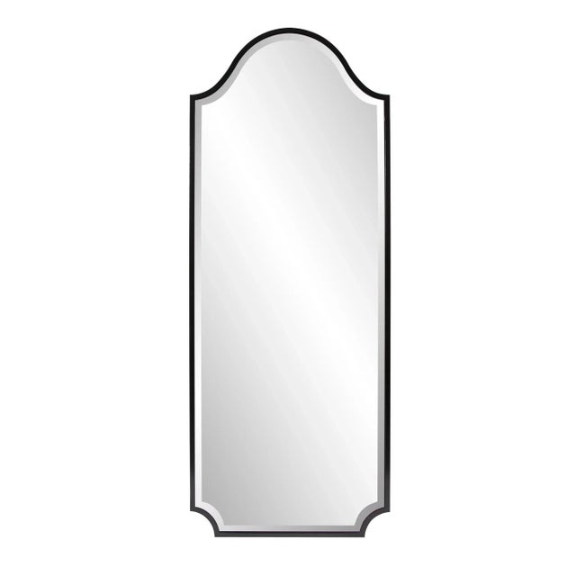 Bosworth Brushed Black Shield Mirror - Tall For Sale - Image 9 of 9