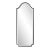 Bosworth Brushed Black Shield Mirror - Tall For Sale - Image 9 of 9