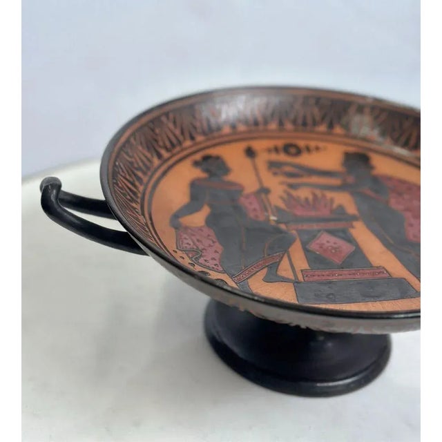 Traditional Late 19th Century Greek Ceramic Attic Ware Set- 2 Pieces For Sale - Image 3 of 9
