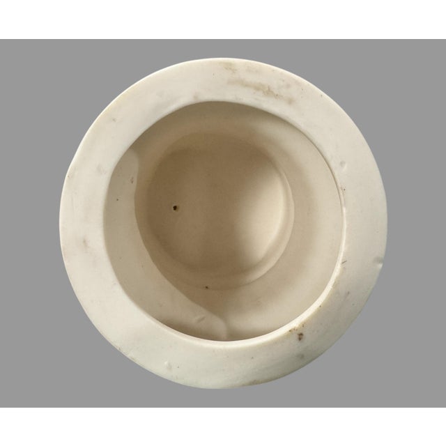 Late 19th Century Antique Victorian 14" Art Nouveau Figural Parian Statue of Hiram Powers Greek Slave For Sale - Image 5 of 6