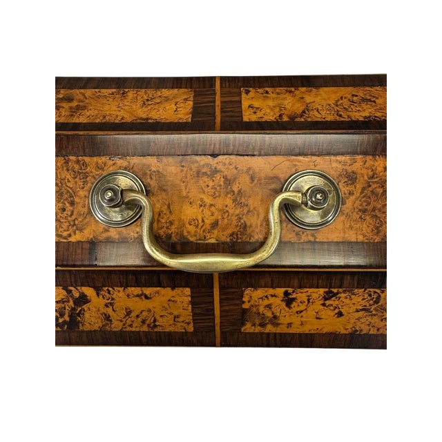 Mid 19th Century Regency Burl Wood Tea Caddy, England, Early 19th Century For Sale - Image 5 of 7