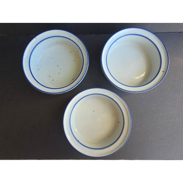 Vintage Dansk Blue Mist Rimmed Soup Bowls, 3 Pieces For Sale - Image 9 of 12