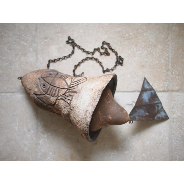 -Rare and highly collectible object by Paolo Soleri for Arcosanti / Cosanti. Impressive size, heavy piece. -Approximate...