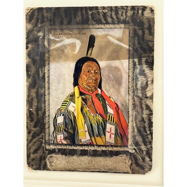 Antique Indian Chief Chromolithograph For Sale - Image 4 of 5