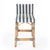 2020s Serienna 24.5 in. Seat Height Rectangular Rattan Low Back Counter Stool, White/Navy Stripe/ Natural Rattan Frame For Sale - Image 5 of 11