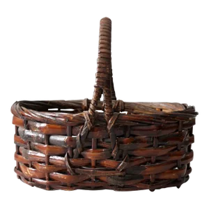 Vintage Handwoven Basket