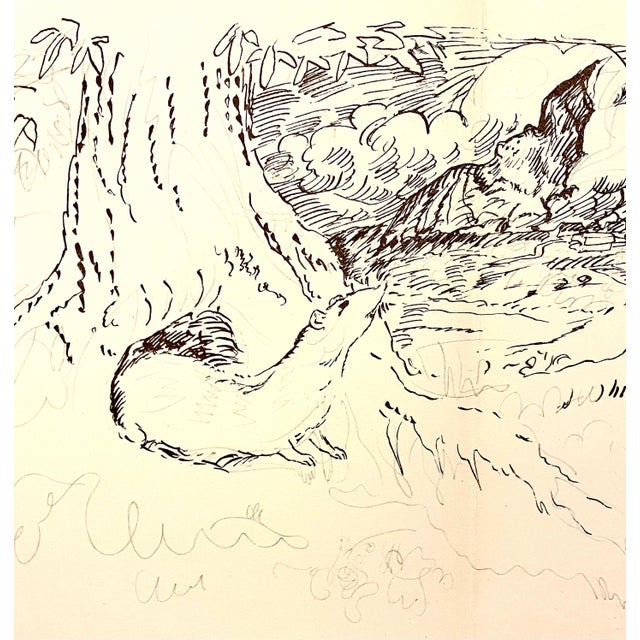 Post Impressionist Pierre Bonnard ltd edition Lithograph Printed at Mourlot Paris 1958 Double Page, 1958 For Sale - Image 3 of 6