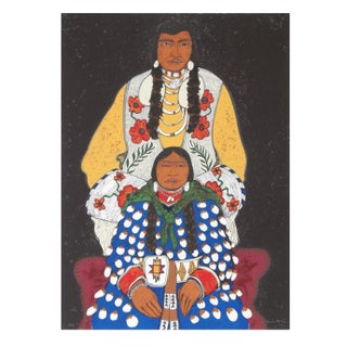 Kevin Red Star - Crow Husband & Wife Serigraph For Sale
