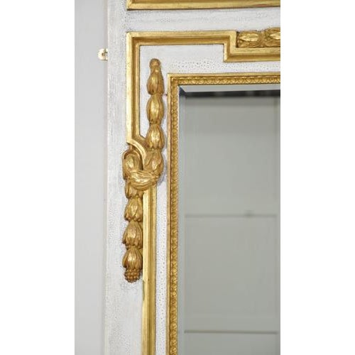 Parcel Gilt Trumeau Wall Mirror, 1890s For Sale - Image 4 of 10