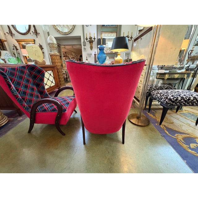 Paolo Buffa Pair of Italian Modern Lounge Chairs by Paolo Buffa For Sale - Image 4 of 9