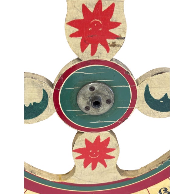 Antique Game Wheel With Moons and Stars For Sale In New York - Image 6 of 8