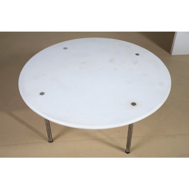 Metal Marble Topped Low Table by Erwin and Estelle Laverne for Laverne International, 1960 For Sale - Image 7 of 10