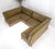 Two Way Two Part "C" Shape Striped Upholstery Custom Sofa Couch w/ Tassels MINT! For Sale - Image 9 of 16