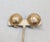 1960s round domed goldtone etched foliate design butterfly clip earrings. Marked "NAPIER PAT. PEND." on the clips and the...