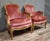Louis XV Style Cabriolet Armchair in Carved Wood and Pink Velvet For Sale - Image 3 of 10