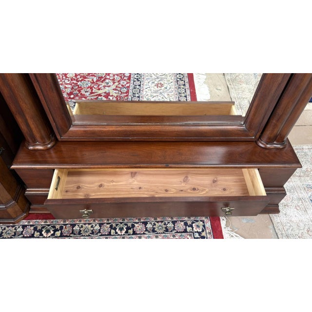 Bassett Furniture Floor Mirror With Drawer For Sale - Image 9 of 16