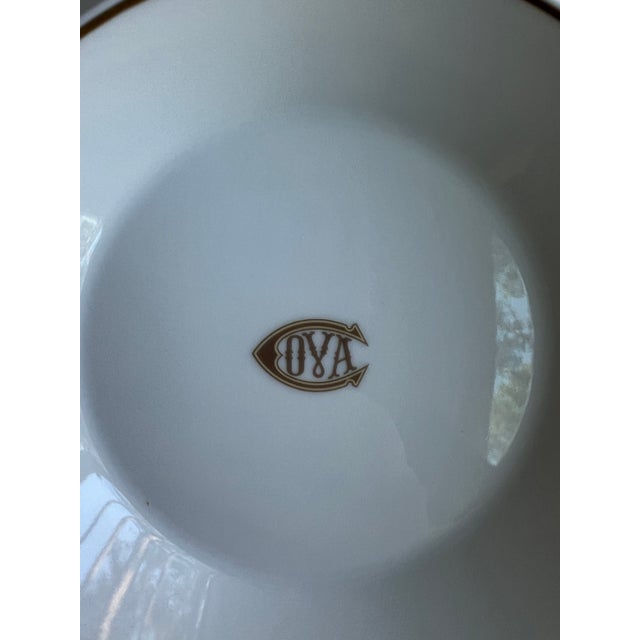 Richard Ginori Cova Club Trinket Dishes Round With Gold Details. This pair of trinket dishes can be used on a vanity for...