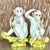 Add a playful touch to your decor with this charming pair of vintage Italian glazed ceramic monkeys. These whimsical...