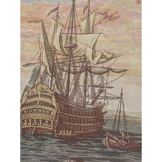 French Aubusson Style Jacquard Tapestry, 1950s For Sale - Image 6 of 14