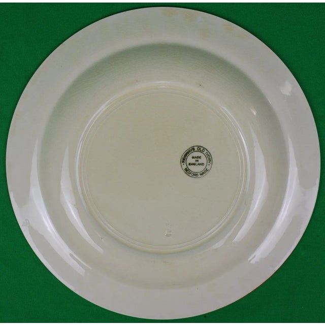 Set X 4 Cyril Gorainoff Hunting Dog W/ Pheasant Hand-Painted Bedford Ware Plates Sz: 10"D Made in England Ridgways Old Ivory