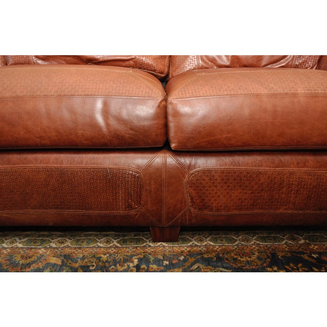 Stickley Cibola Internationale Santa Fe Style Leather Sofa Chairish