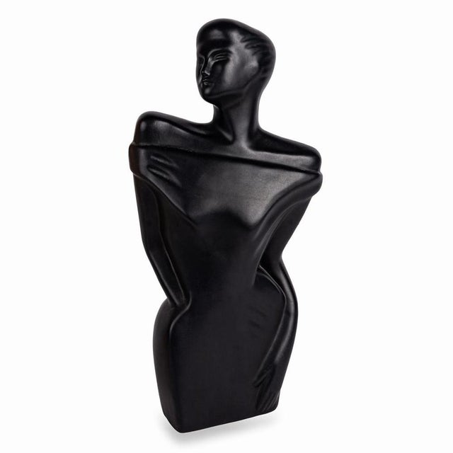 Black Sculpture of a Woman by Lindsey B, 1980s For Sale - Image 8 of 8