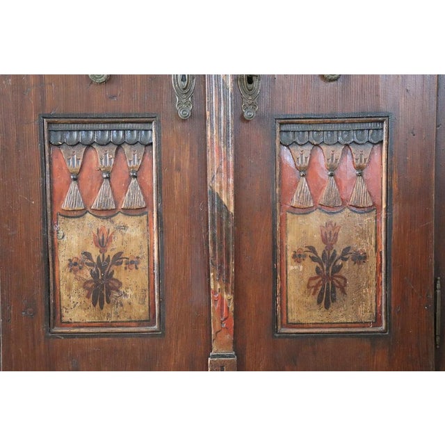 Antique Tyrolen Wardrobe in Pine, 1800s For Sale - Image 9 of 18