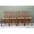 Mid 20th Century Vintage Bamboo-Style Wood and Cane Chairs - Set of 4 For Sale - Image 5 of 14