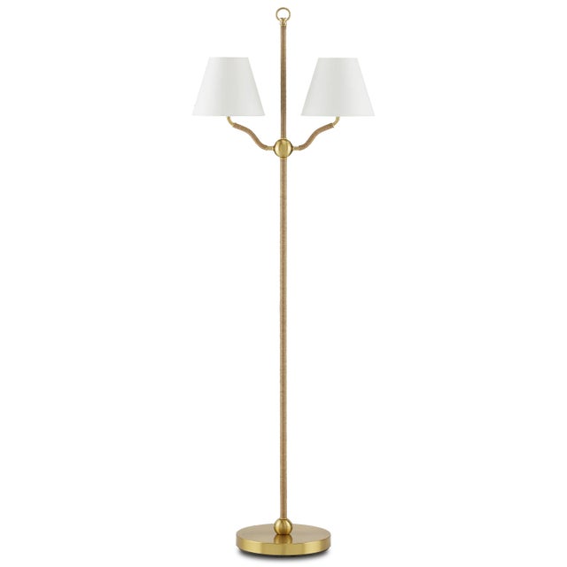 Tom Caldwell created a light profile for the Sirocco Floor Lamp and wrapped all but the main decorative elements in jute...