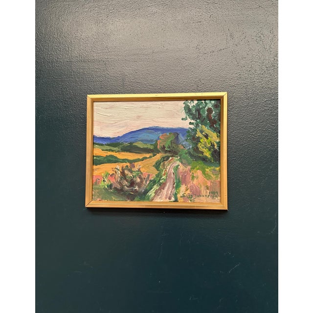 Stig Johansson, Landscape, 1989, Oil on Canvas, Framed For Sale - Image 10 of 10
