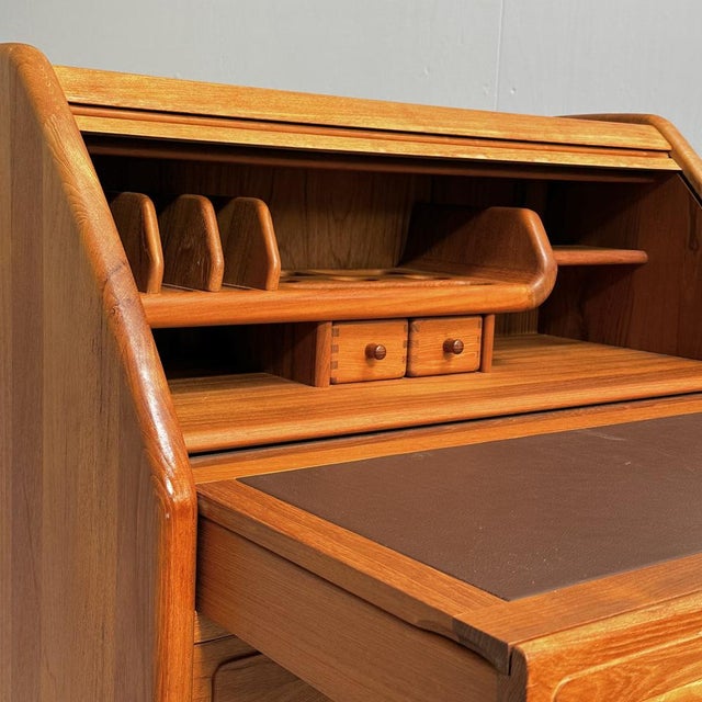 Brown Danish Secretaire in Teak by Langeskov, 1960s For Sale - Image 8 of 18