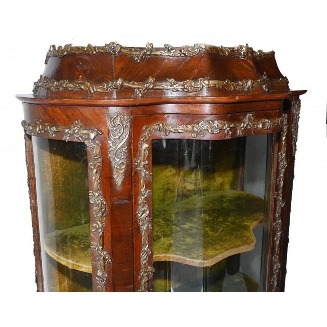 Louis XVI French Display Cabinet Inlay Bijouterie, 1890s For Sale - Image 5 of 11
