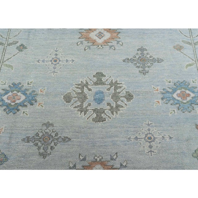 Turkish Oushak Rug 8'3" x 9'8" #20409 For Sale - Image 4 of 8