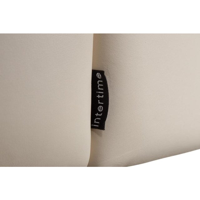 Cream Leather Nimbus Three-Seater Sofa with Manual Function from Intertime For Sale - Image 14 of 18