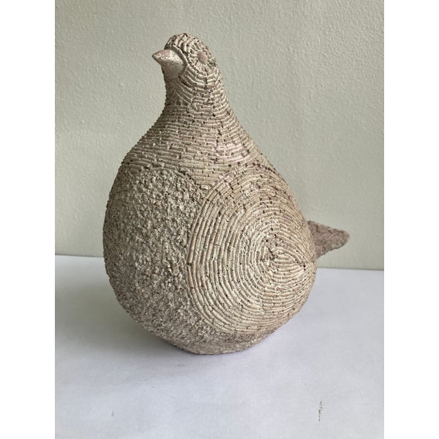 Beige Vintage Austin Productions Ceramic Quail Sculpture, Marked and Dated 1981 For Sale - Image 8 of 11