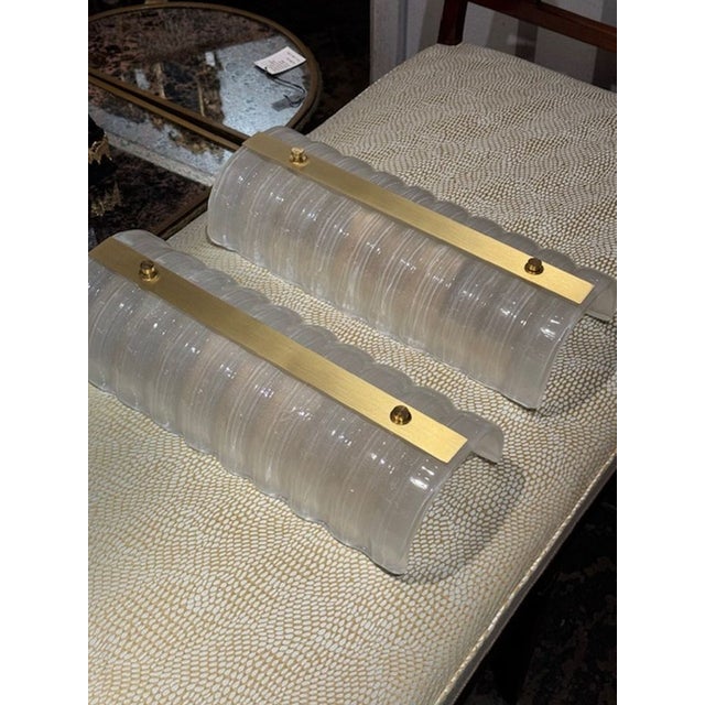 Pair of Modern Barrel Form Sconces For Sale - Image 4 of 5