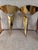 Gold Vintage Postmodern Gilt Metal and Glass Wall Lights from Hustadt Leuchten, Germany, 1980s, Set of 2 For Sale - Image 8 of 9