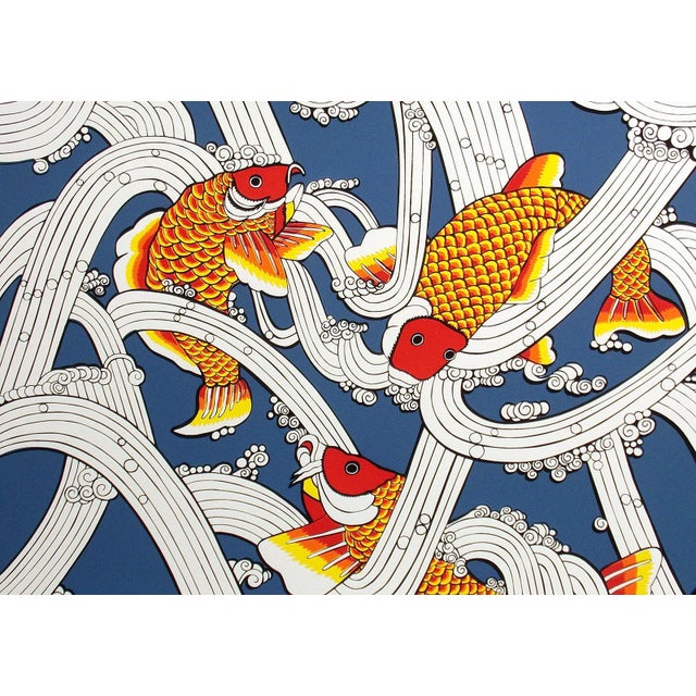Marcia Mancheski "Japanese Goldfish" Signed Limited Edition Serigraph/Silkscreen 1980s For Sale