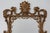 Gold 20th Century Chippendale Gilt Metal Mirror with Palmette Crest and Husk Garlands, Italy, 1950s For Sale - Image 8 of 11