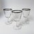 This gorgeous trio of vintage wine glasses are hand-blown vintage French pieces made by Cristal d’Arques-Durand in the...