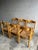 Vintage Wooden Chairs with Rush Seats, Set of 6 For Sale - Image 5 of 15