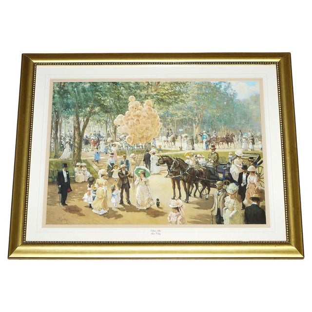 Alan Maley, Balloon Seller, Paint, Framed For Sale - Image 10 of 10