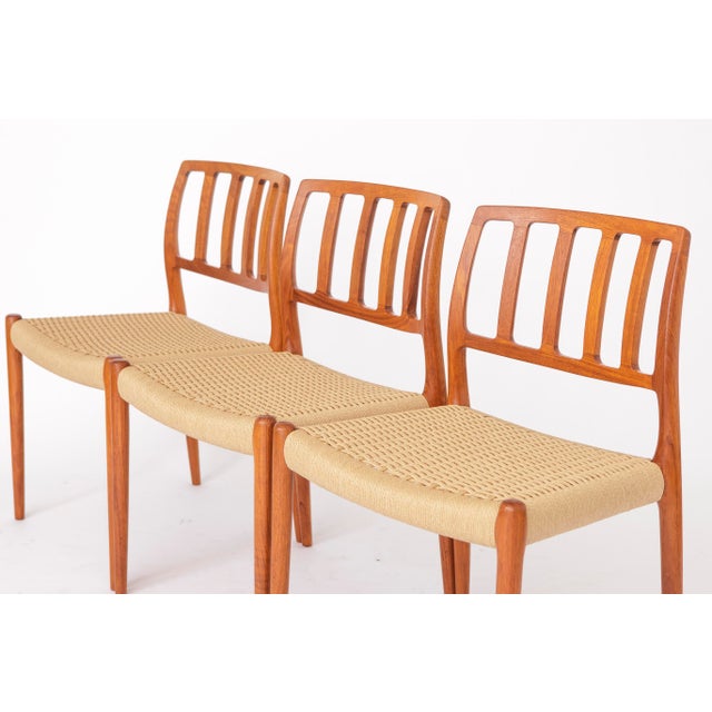 Danish Model 83 Chairs in Teak by Niels Otto Møller, 1970s, Set of 6 For Sale - Image 4 of 16