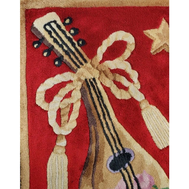 Custom Christmas Mandolin Lute Handmade Home Decor For Sale - Image 4 of 8