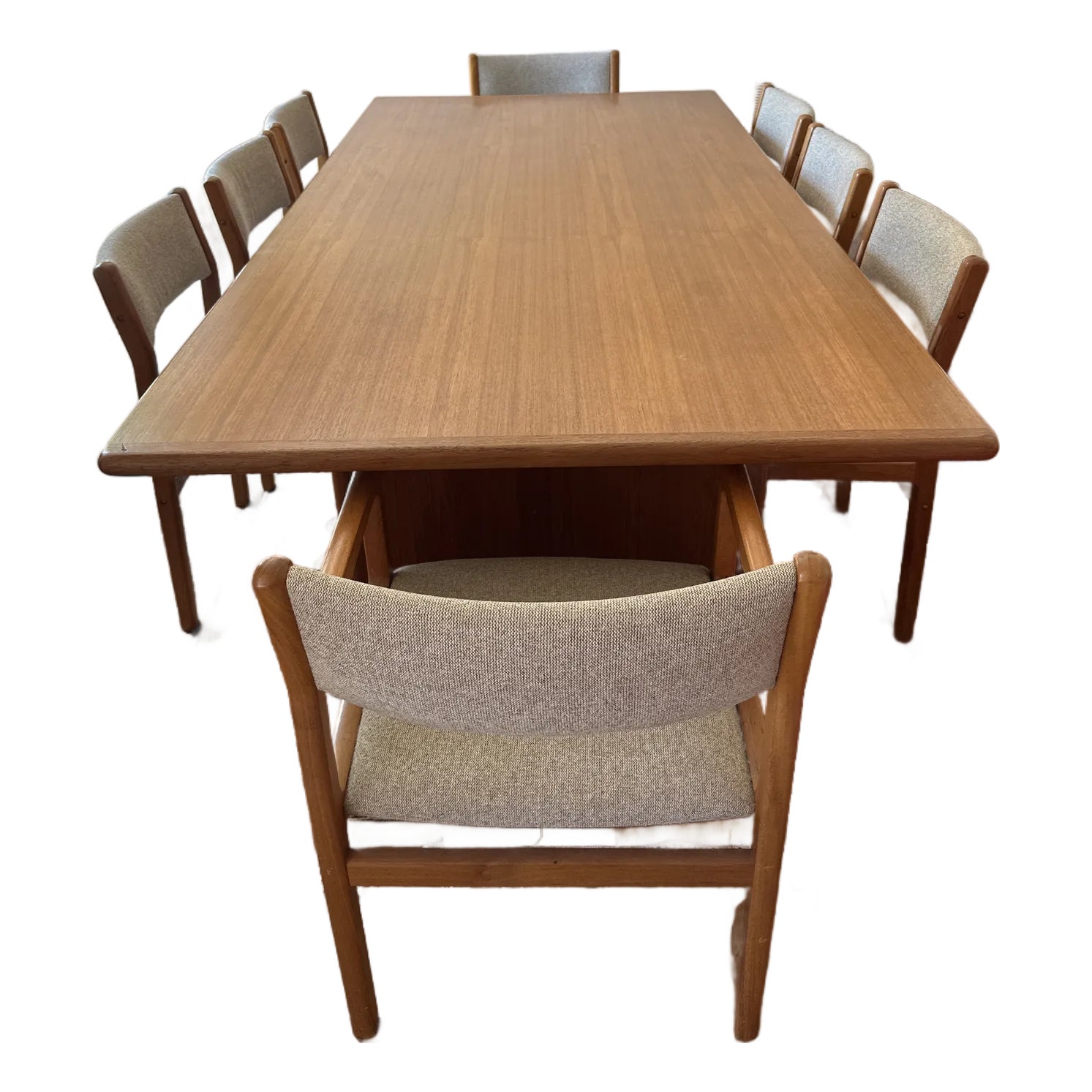 Vintage Teak Dining Table Including Chairs | Chairish